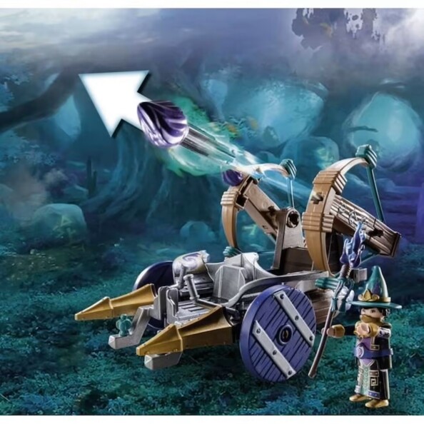 Catapulte playmobil en action