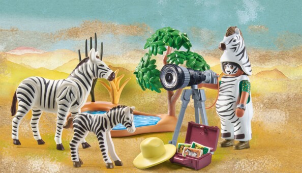 Playmobil Wiltopia Photographe et zèbres