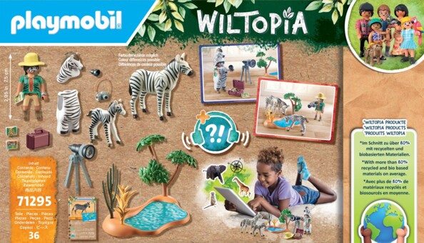 Playmobil Wiltopia Photographe et zèbres