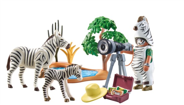 Playmobil Wiltopia Photographe et zèbres