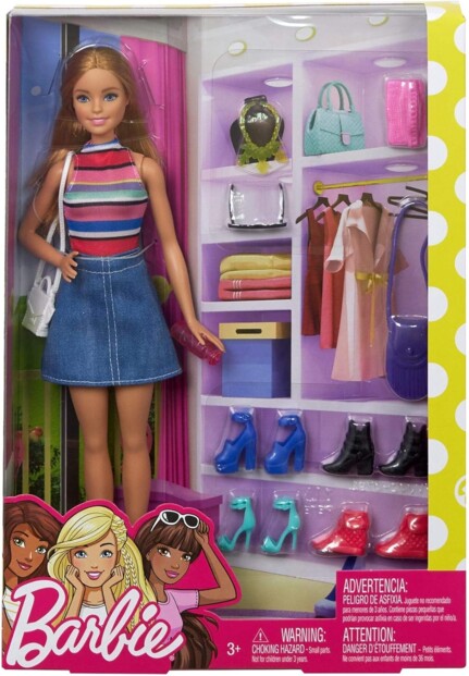 Coffret Barbie FVJ42 tendance avec tout le nécessaire pour jouer à la styliste
