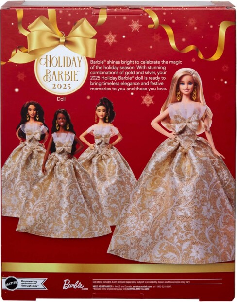 Poupée Barbie JBH95 Joyeux Noël blonde
