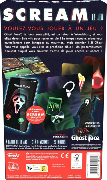Scream Le Jeu, jeu de société collaboratif