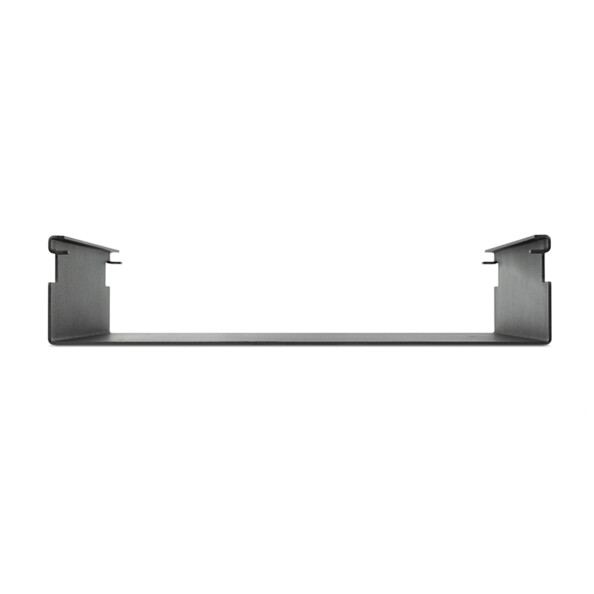 Vue du dessus du cadre en métal avec rail intégré pour vinyle d'une épaisseur de 2 mm