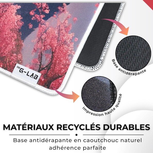 Tapis The G-Lab avec cerisiers roses, base antidérapante en caoutchouc et impression haute qualité