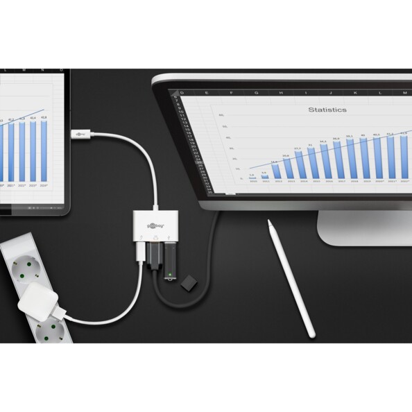 Adaptateur USB-C vers HDMI / USB-A / USB-C