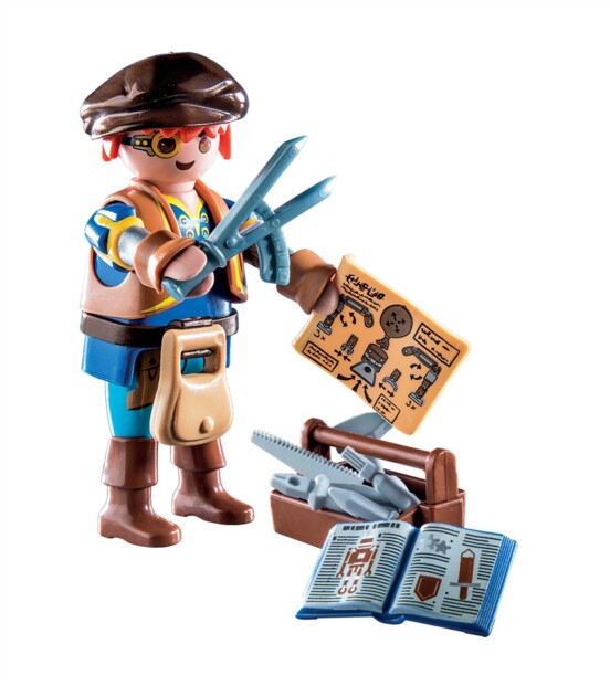 Figurine Playmobil Novelmore Dario avec outils et accessoires d'invention