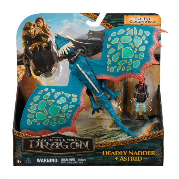 Figurines Deadly Nadder et Astrid Dragons pour aventure et jeu imaginatif