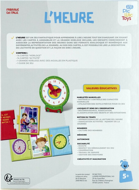 Jeu éducatif L'Heure