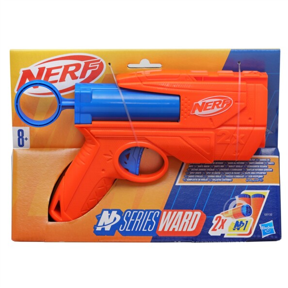 Lance-fléchettes Nerf N Series Ward avec 2 fléchettes N1 pour bataille rapide
