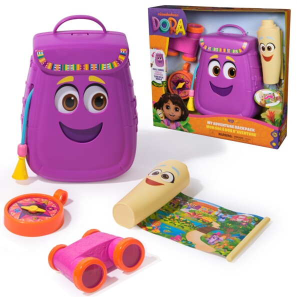 Sac à dos Dora l'Exploratrice avec accessoires d'aventure