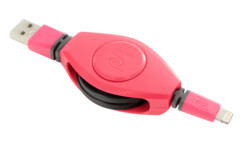 Câble USB compatible Lightning rétractable Retrak - 1 m