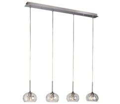 Suspension 4 lampes dimmable Philips Glinka
