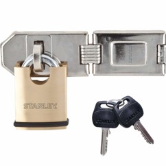 cadenas a clé en laiton avec serrure de securité Stanley kwikset