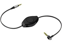 Câble jack rétractable avec microphone intégré