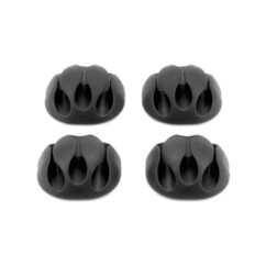 4 supports adhésifs pour câbles