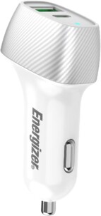 Chargeur allume-cigare USB-A/USB-C 38 W - Argent