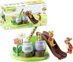 Playmobil 1.2.3 - Winnie l'ourson et Tigrou avec jardin d'abeilles