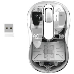 Souris sans fil transparente Phantom - Blanc