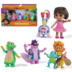 Coffret figurines Dora et amis Babouche, Tico, Isa et Trio Fiesta