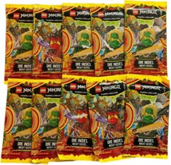 Lot 10 boosters cartes LEGO Ninjago Die Insel Next Level en allemand