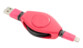 Câble USB compatible Lightning rétractable Retrak - 1 m