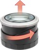 Loupe avec grossissement réglable en continu de 5 à 7 positions facile à utiliser