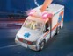 Ambulance playmobil avec lumières clignotantes et sons de sirène