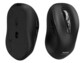 Vue du dessus et du dessous de la souris optique sans fil réglable Combo Pro Port Connect coloris noir