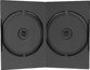 Boîte en plastique pour 2 DVD/CD coloris noir