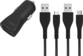 Chargeur allume-cigare universel double USB 17 W / 2,4 A avec câble USB-A vers Micro-USB et câble USB-A vers USB-C