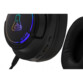 Zoom sur la connectique de branchement du câble sur l’écouteur du casque