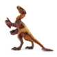 Figurine Dakotaraptor brun et rouge aux plumes déployées